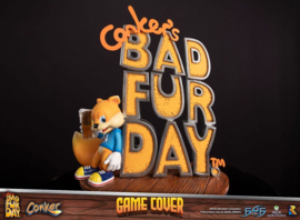 (Pre-order) ConkerÂ´s Bad Fur Day Statue Game Cover Exclusive Edition 45 cm