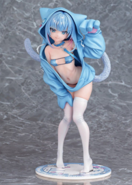 (Pre-order) Virtual illustrator Kanzarin PVC Figure 1/6 kanzarin-chan: Cat-Eared Hoodie Ver. 26 cm
