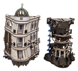 Harry Potter Wooden Model Kit Gringotts Bank Marble Run