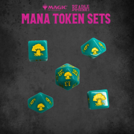 PRE-ORDER Magic the Gathering Dice and Token Pack Green Mana