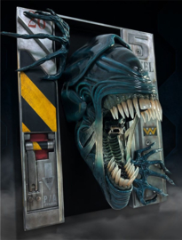 (Pre-order) Aliens Wall Sculpture 1/2 Alien Queen 51 x 41 x 25 cm