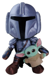 (Pre-order) Star Wars Mandalorian Plush Figure Mandalorian & Mini Grogu 25 cm