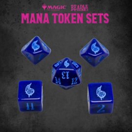 PRE-ORDER Magic the Gathering Dice and Token Pack Blue Mana