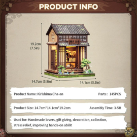 (Pre-order) Miniature House Model Kit Kirishima Cha-an 19 x 14 cm