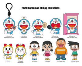 (Pre-order) Doraemon 3D Foam Bag Clips Serie 1 Display (24)
