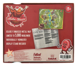 (Pre-order) Fallout Replica Metal Map Nuka-World Limited Edition 16 x 13 cm