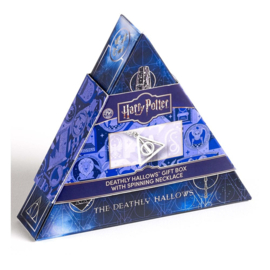 (Pre-order) Harry Potter: Deathly Hallows spinning Necklace Gift Set (Silver Tone)