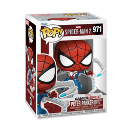 (Pre-order) Spider-Man 2 POP! Games Vinyl Figure Peter Parker Suit 9 cm