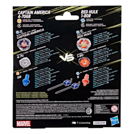 (Pre-order) Beyblade X and Marvel Collab Captain America 4-70GB vs. Red Hulk 1-80R