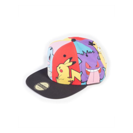 PokÃ©mon Snapback Cap Multi Pop Art
