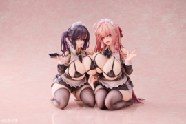 (Pre-order) Original Character PVC Statues 1/5 2-Set Koho Miya & Otsuhane Fuwari illustration by Ninoude 18 cm    