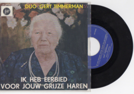 Duo Gert Timmerman met Ik heb eerbied voor jouw grijze haren 1963 Single nr S2021570