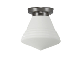 Plafonnière Philips bol 25cm opaal met mat nikkel ophanging nr 7P1-325.00