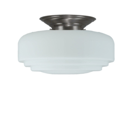 Plafonniere glas Astro met mat nikkel ophanging nr 7P2-579.00