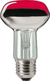 Philips R63 reflectorlamp ROOD E27 40W 230V nr: 18-56340-1