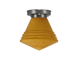 Plafonnière Philips bol 25cm deco marmer met mat nikkel ophanging nr 7P1-325.70