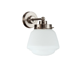 Wandlamp wandmini mat nikkel met opaal bol Cook nr 7Wm-462.00