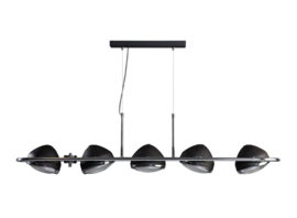 Hanglamp Head 5L 120cm lang mat zwart nr 05-HL4252-1130