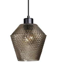 Hanglamp balk zwart Origin 8-lichts 2xrij van vier L-160cm snoer 2mtr glas keuze nr 05-HL4299-30