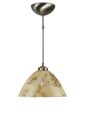 Katoensnoer pendel 150cm met calimero kap marmer 30cm nr 7Kr1-301.60