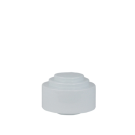 Glazen bol model trapkap d-20cm gr-10mm opaal wit nr: 419.00