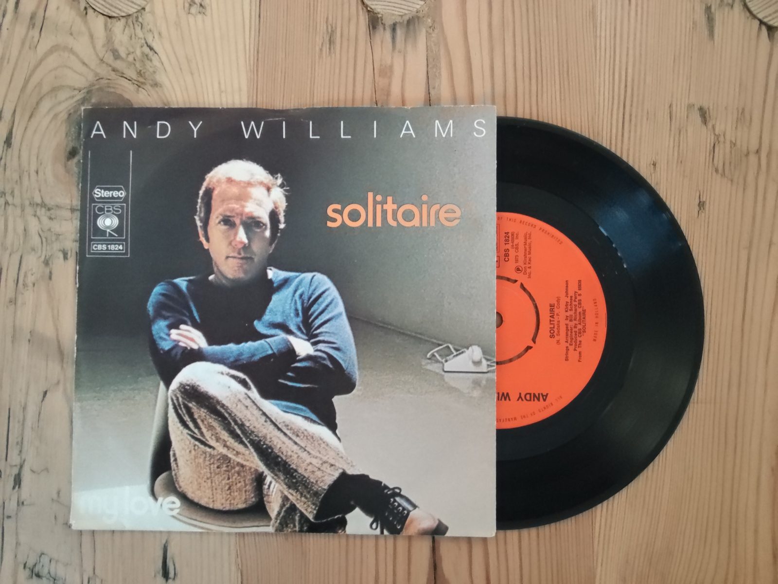 Andy Williams met Solitaire 1973 Singles nr S20256388