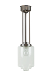 Pendel Quattro h-47cm mat nikkel met heldere glazen bol nr1522 d15cm 7Qb-1522.55