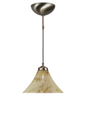 Katoensnoer pendel 150cm met kelkkap licht marmer 25cm nr 7Kr1-323.60