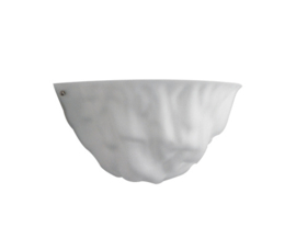 Wandlamp rots kap 30cm mat opaal met ophanging nr H531.39 compl.