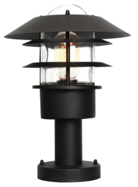 Buitenlamp sokkel Helsingor RVS zwart h30cm 2jr garantie nr 4062