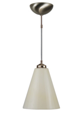 Katoensnoer pendel 150cm met trechter kap champagne 25cm nr 7Kr1-324.50