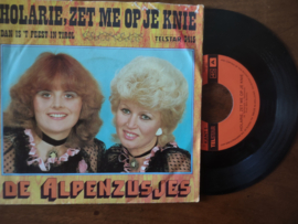 De Alpenzusjes met Holarie zet me op je knie 1981 Single nr S20211272