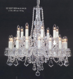 Boheems kristallen 24-lichts luchter nr 12 5337 024 0601