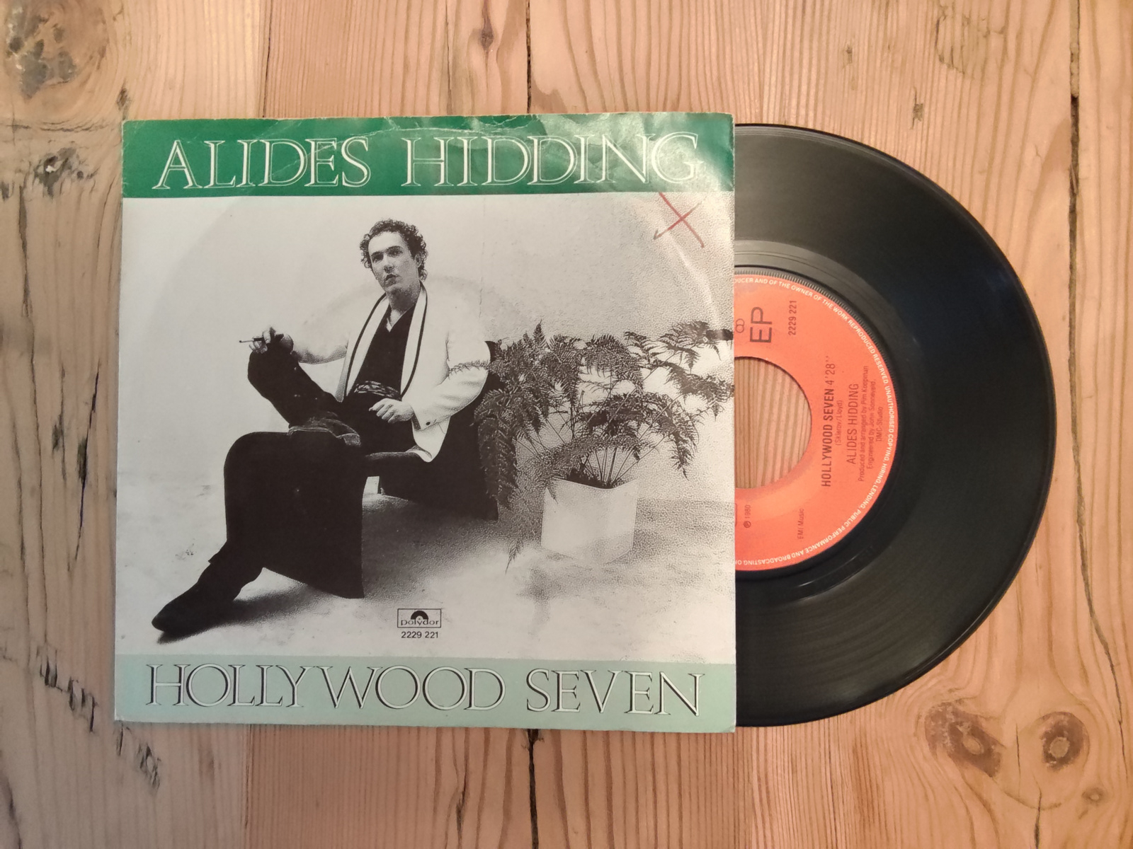 Alides Hidding met Hollywood seven 1980 Single nr S20256442
