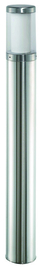 Buitenlamp mast h-125cm d14,5cm opaal RVS LED 10W serie City nr 10-33724