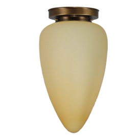 Plafonnière bol Traan L mat champagne met oud messing ophanging nr 4P1-294.59