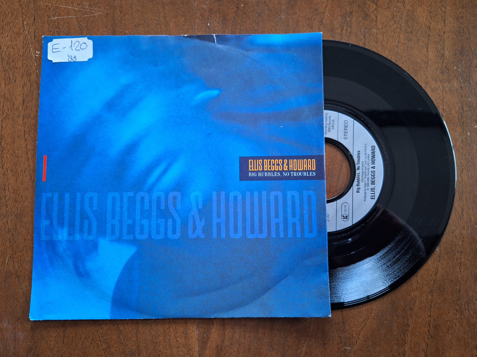 Ellis Beggs & Howard met Big bubbles, no troubles 1988 Single nr S20234022