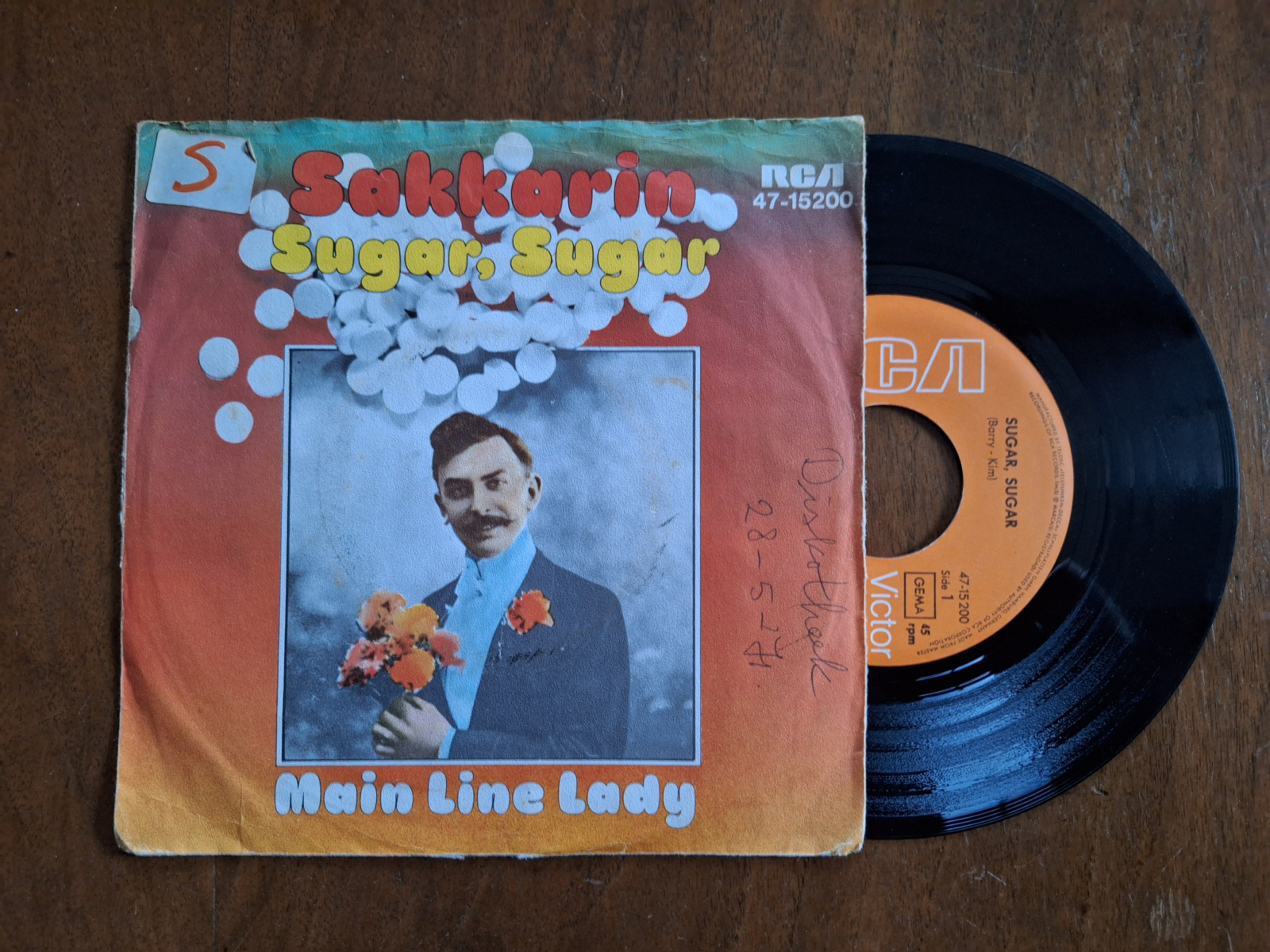 Sakkarin met Sugar, Sugar 1971 Single nr S20234078