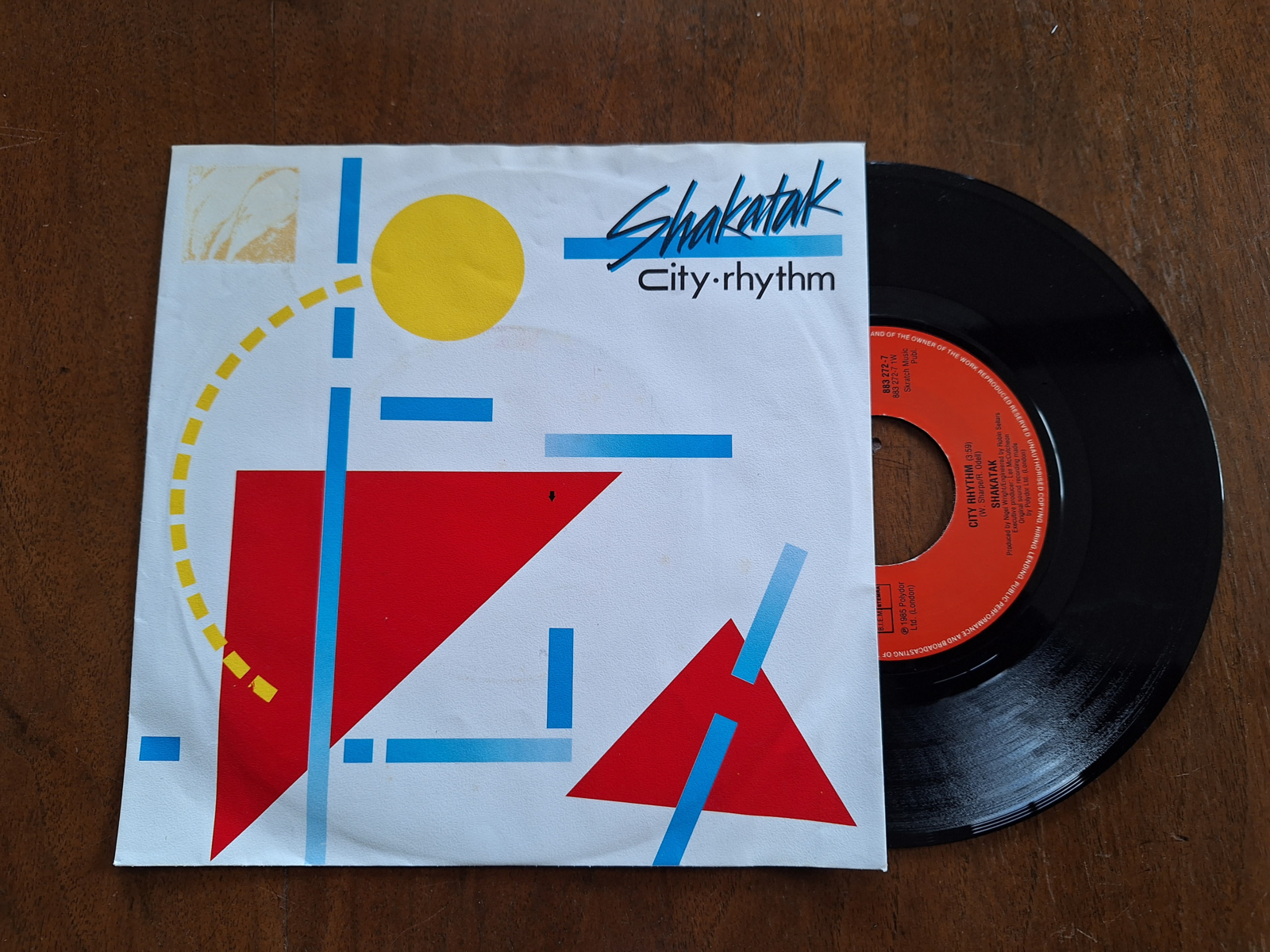 Shakatak met City rythm 1985 Single nr S20234138