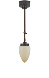 Schuifstang kort H 56-79 brons met glazen bol Traan mat champagne 12cm 3Sb1-292.59