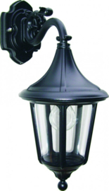 Buitenlamp wand neer serie Venezia ALU zwart nr 4011