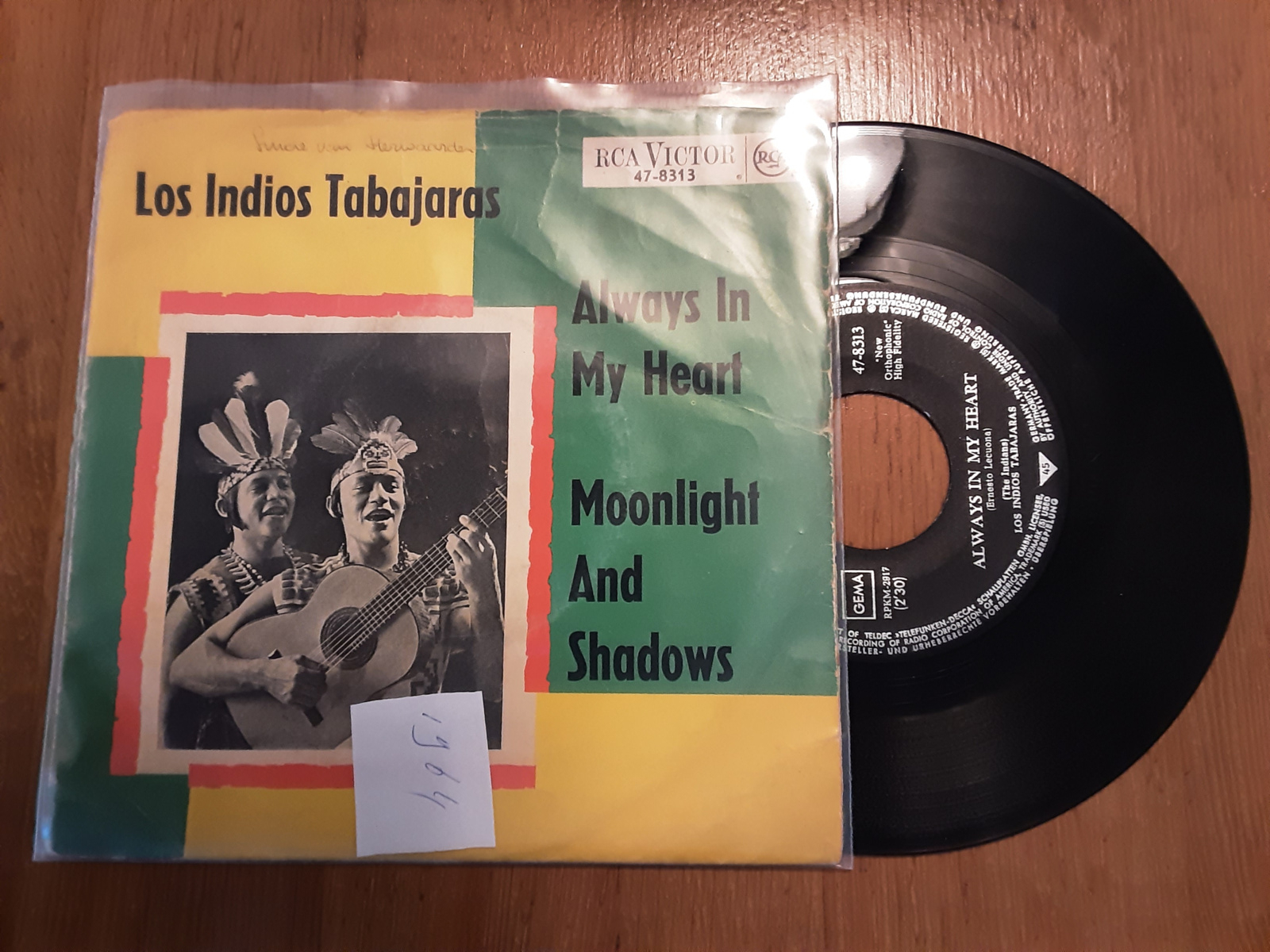 Los Indios Tabajaras met Always in my heart 1964 Single nr S20234441