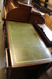 Oude engelse eiken klepsecretaire omstreeks 1930 3-laden nr 11313