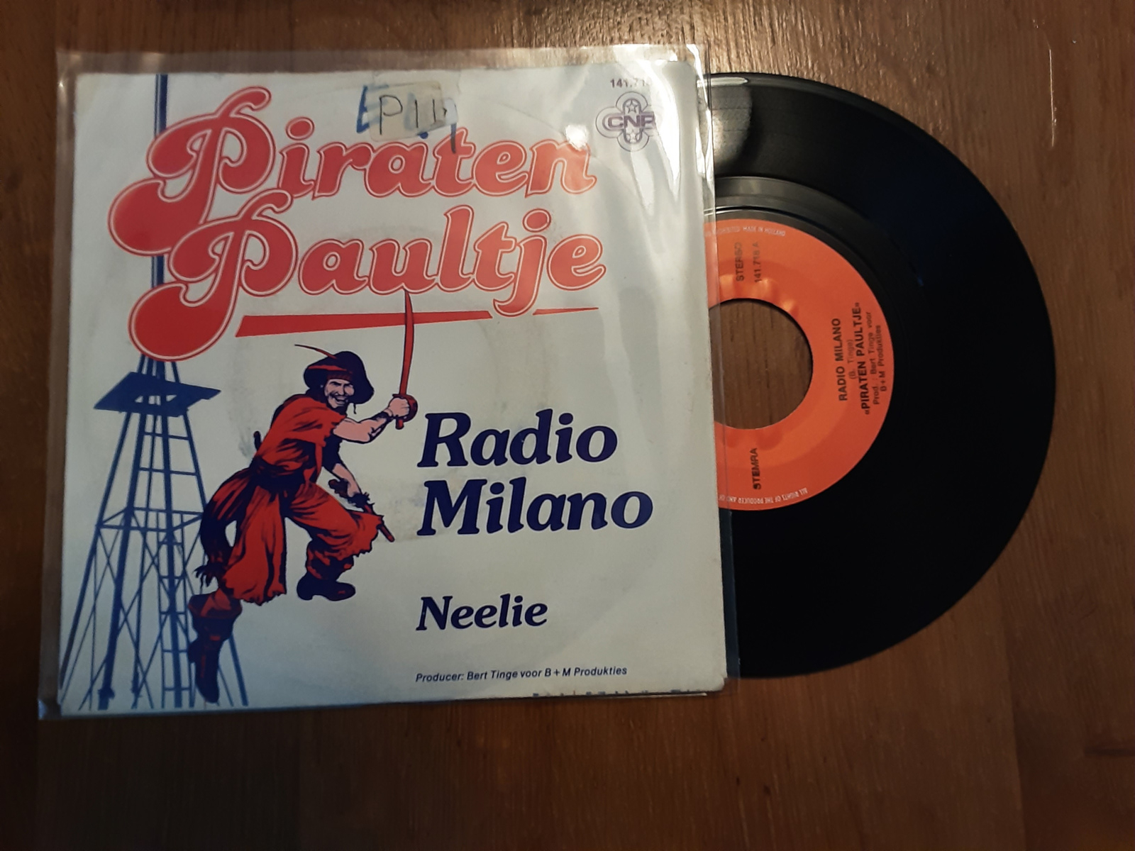 Piraten Paultje met Radio milano 1981 Single nr S20234419