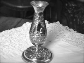 Vaasje silverplate.