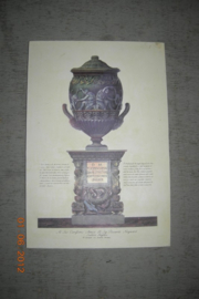 Prent zuil met pot