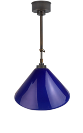 Schuifstang 2x50cm midden bruin blauw opaal dakkap 35 nr 2Sb-35.40