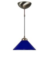 Katoensnoer pendel 150cm met dakkap glans blauw 25cm nr 7Kr1-25.40