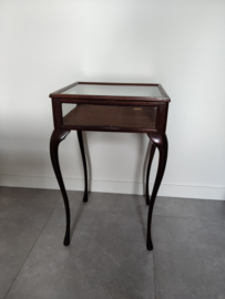 Vitrine tafeltje mahonie met klep br-47,5cm omstreeks 1890-1900 nr T20256