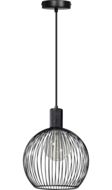 Hanglamp model Wire d-30cm zwart h-155cm E27 nr 05-HL4445-30